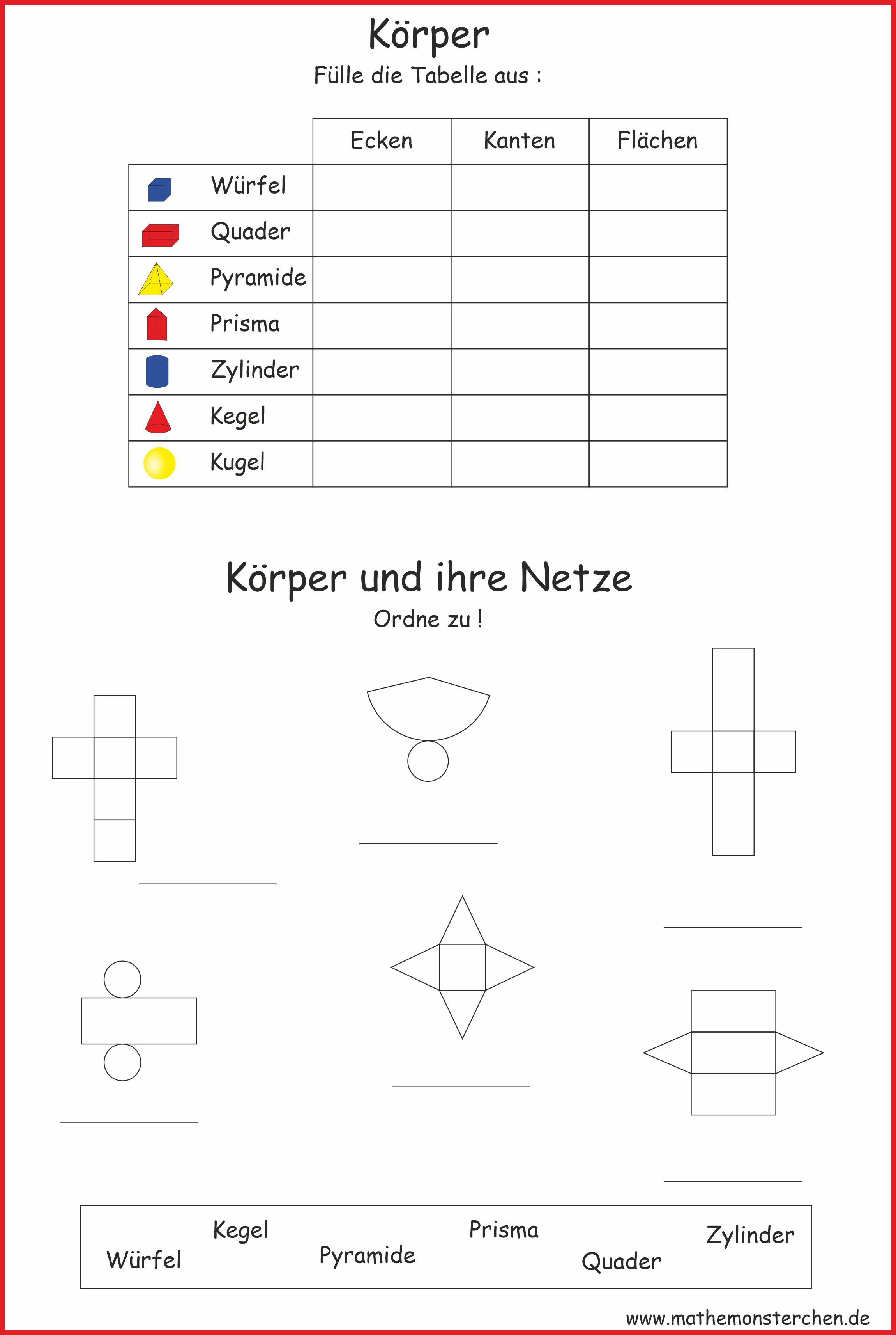Mathemonsterchen - Geometrie